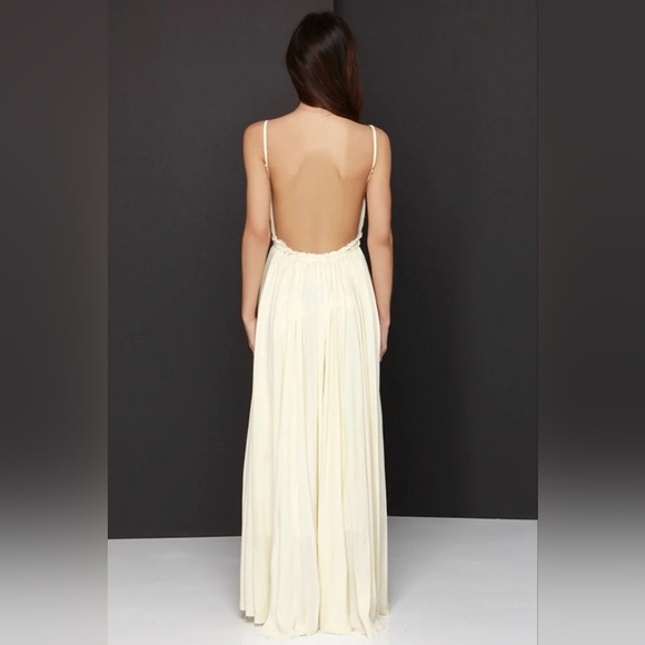 Raga Isabella Embroidered Pale Yellow Maxi Dress - Picture 2 of 8